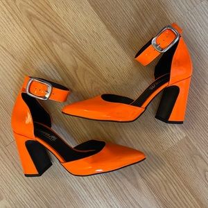 Neon orange L'Intervalle Heels size 38